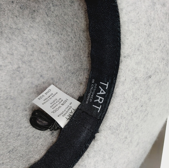 Tart 100% Wool Hat Gray Spickled Floppytable EUC - Picture 13 of 14